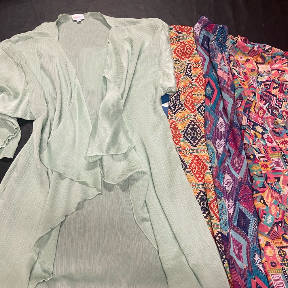 Kimono 4x (Solid Mint Green, Patterns) - image 1